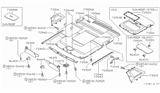 Diagram for 1980 Nissan 200SX Sun Visor - 96401-N8501