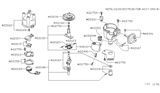 Diagram for 1983 Nissan 200SX Distributor - 22100-N9600