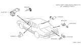 Diagram for 1981 Nissan 200SX Door Lock Cylinder - 84660-N8201