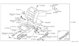 Diagram for 1983 Nissan 200SX Seat Motor - 87450-N8501