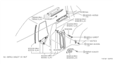 Diagram for 1979 Nissan 200SX Weather Strip - 83330-N8200