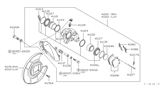 Diagram for 1981 Nissan 200SX Brake Caliper Repair Kit - 41120-U3425