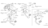 Diagram for 1982 Nissan 200SX Brake Pedal - 46520-N8500