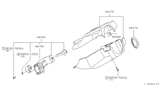 Diagram for 1981 Nissan 200SX Steering Column Cover - 48474-N8500