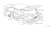 Diagram for Nissan 200SX Rear Door Striker - 90570-N8500