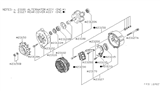 Diagram for 1979 Nissan 200SX Alternator Pulley - 23150-U5800