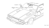 Diagram for 1983 Nissan 200SX Car Mirror - 96321-N8502