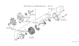 Diagram for 1983 Nissan 200SX Alternator - 23100-D0800