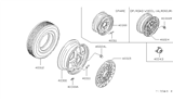 Diagram for Nissan 200SX Wheel Cover - 40343-N8800