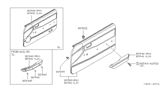 Diagram for 1982 Nissan 200SX Armrest - 80941-N8201