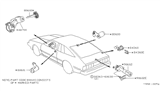 Diagram for 1981 Nissan 200SX Door Lock Cylinder - 80600-N8205