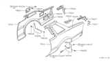 Diagram for 1979 Nissan 200SX Body Mount Hole Plug - 01658-00691