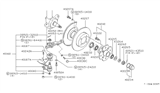 Diagram for Nissan 300ZX Wheel Bearing - 40215-A0100