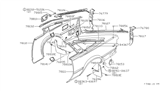 Diagram for 1979 Nissan 200SX Fender - 78113-N9600