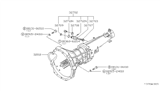 Diagram for 1982 Nissan 200SX Transmission Assembly - 32010-D8400