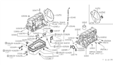 Diagram for Nissan 200SX Oil Pan - 11110-N9600