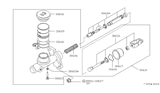 Diagram for 1980 Nissan 720 Pickup Clutch Master Cylinder - 30610-Q2101