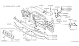 Diagram for 1983 Nissan 200SX Air Duct - 62862-N8500