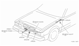 Diagram for 1982 Nissan 200SX Hood Latch - 65601-N8500