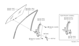 Diagram for 1996 Nissan Sentra Window Crank Handles - 80760-0M004