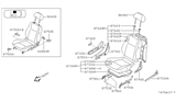 Diagram for 1995 Nissan Sentra Seat Cushion - 87300-1M400