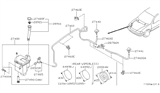 Diagram for Nissan 200SX Windshield Washer Nozzle - 28931-8B700