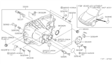 Diagram for 1996 Nissan 200SX Automatic Transmission Shift Position Sensor Switch - 32005-70E10