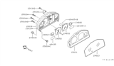 Diagram for 1997 Nissan Sentra Instrument Cluster - 24885-9B400