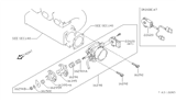 Diagram for 1998 Nissan 200SX Throttle Body - 16118-4M210