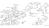 Diagram for Nissan 200SX Exhaust Hanger - 20722-4B000