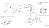 Diagram for 1995 Nissan Sentra Brake Booster - 47210-4B000