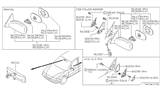 Diagram for 1999 Nissan 200SX Car Mirror - 96301-4B000