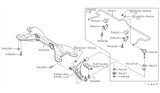 Diagram for 1997 Nissan Sentra Control Arm - 54500-4B000