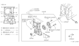 Diagram for Nissan 200SX Crankshaft Seal - 13510-50B11