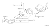 Diagram for 1998 Nissan Sentra Light Socket - 26157-4B000