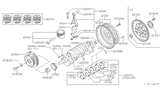 Diagram for 1999 Nissan 200SX Crankshaft - 12200-60J10