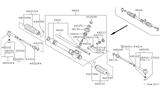 Diagram for Nissan 200SX Steering Gear Box - 48023-0M000