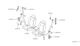 Diagram for 1999 Nissan Sentra Seat Belt - 86843-1M525