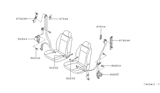 Diagram for 1997 Nissan 200SX Seat Belt - 86843-1M525