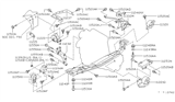 Diagram for Nissan 200SX Engine Mount Bracket - 11320-4B002