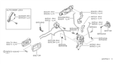 Diagram for 1995 Nissan Sentra Door Handle - 80606-4B703