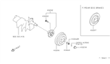 Diagram for 1999 Nissan 200SX Wheel Hub - 43200-8B700