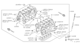 Diagram for 1997 Nissan 200SX Oil Pan Baffle - 11038-53Y02