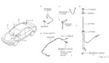 Diagram for 1995 Nissan 200SX Antenna Mast - 28215-4B000