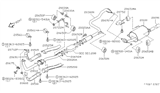 Diagram for Nissan 200SX Exhaust Pipe - 20010-4B001