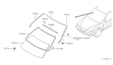 Diagram for 1995 Nissan 200SX Windshield - 72700-4B000