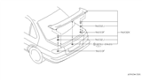 Diagram for 1999 Nissan 200SX Spoiler - 96030-8B925