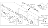 Diagram for 1995 Nissan 200SX CV Boot - 39241-0M325