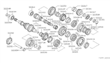 Diagram for 1992 Nissan Sentra Synchronizer Ring - 32607-50J10