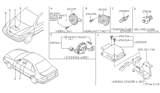 Diagram for 1995 Nissan 200SX Air Bag Control Module - 28556-1M225